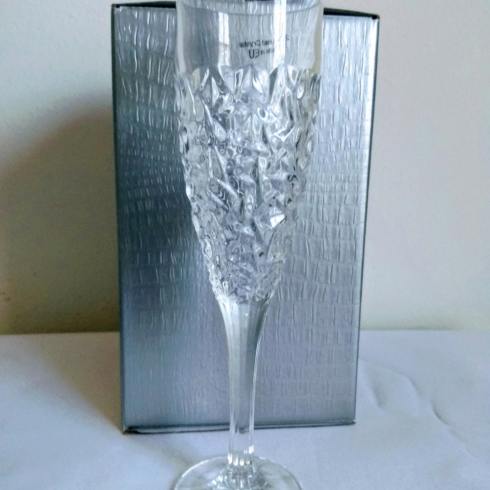 Crystal champagne glass